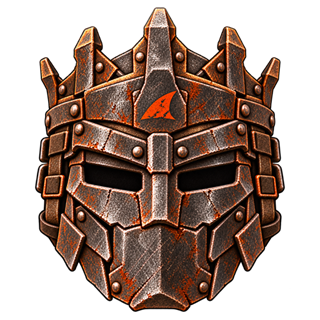 Overlord CLUB emblem: crowned iron helmet