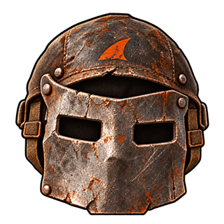 Raider CLUB emblem: armoured helmet
